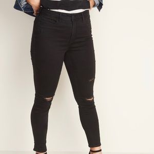 Old navy rockstar super skinny black jeans